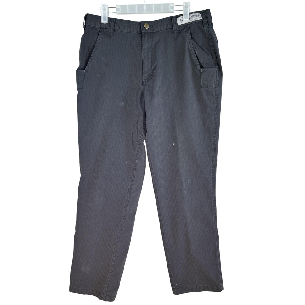 Carhartt Pants Men’s 34x30 Gray Ripstop Relaxed Fit Utility Workwear
